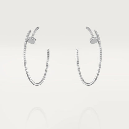 JUSTE EARRINGS FULL DIAMONDS 1.8MM