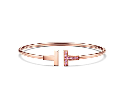 T PINK GOLD PINK DIAMOND BRACELET