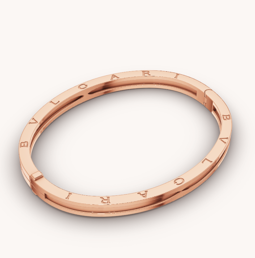 ZERO 1 SPIRAL PINK GOLD BRACELET