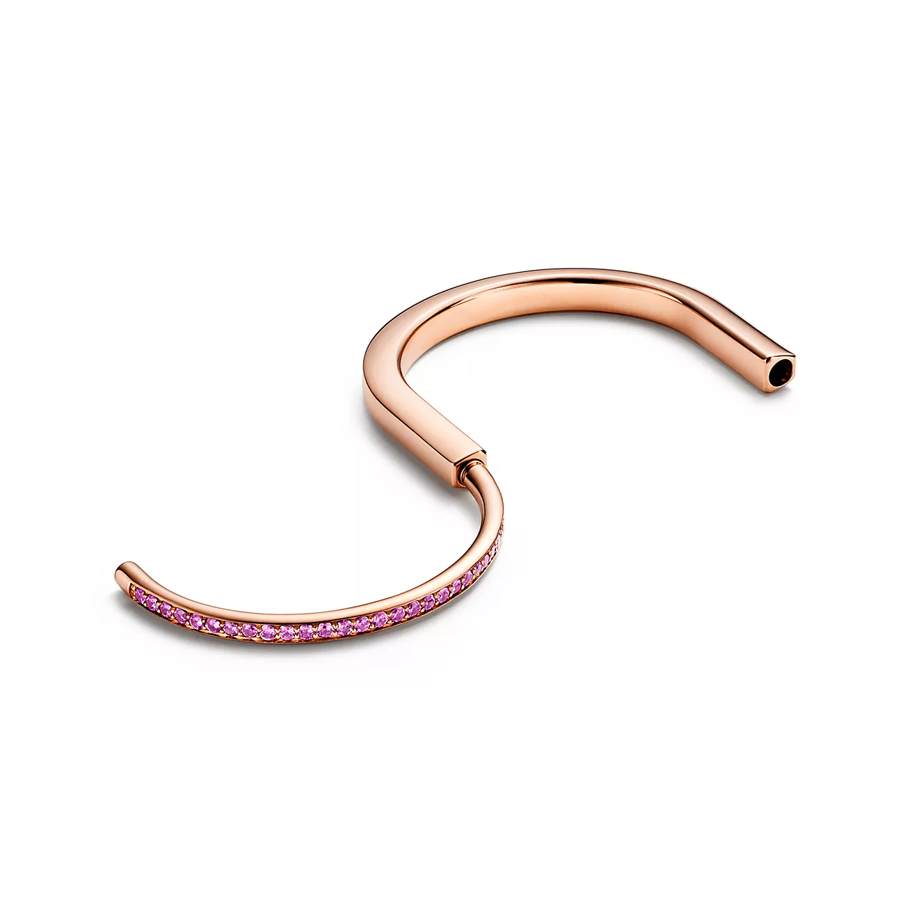 LOCK BRACELET ROSE DIAMOND PINK GOLD