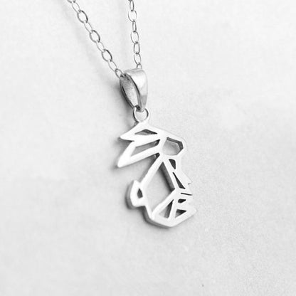 Cute Rabbit Pendant Necklace - Color-Preserving Alloy Jewelry