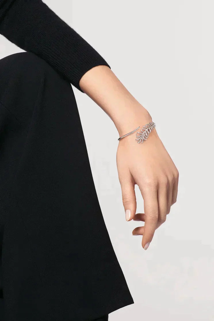 PLUME DE BRACELET SILVER DIAMOND