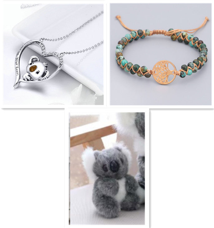 Cute Koala Necklace - 925 Silver Pendant with Adorable Koala Design