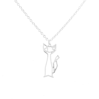 Cute Cat Pendant Necklace - European & American Fashion Jewelry