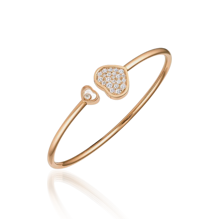 HAPPY HEART PINK GOLD BRACELET DIAMOND