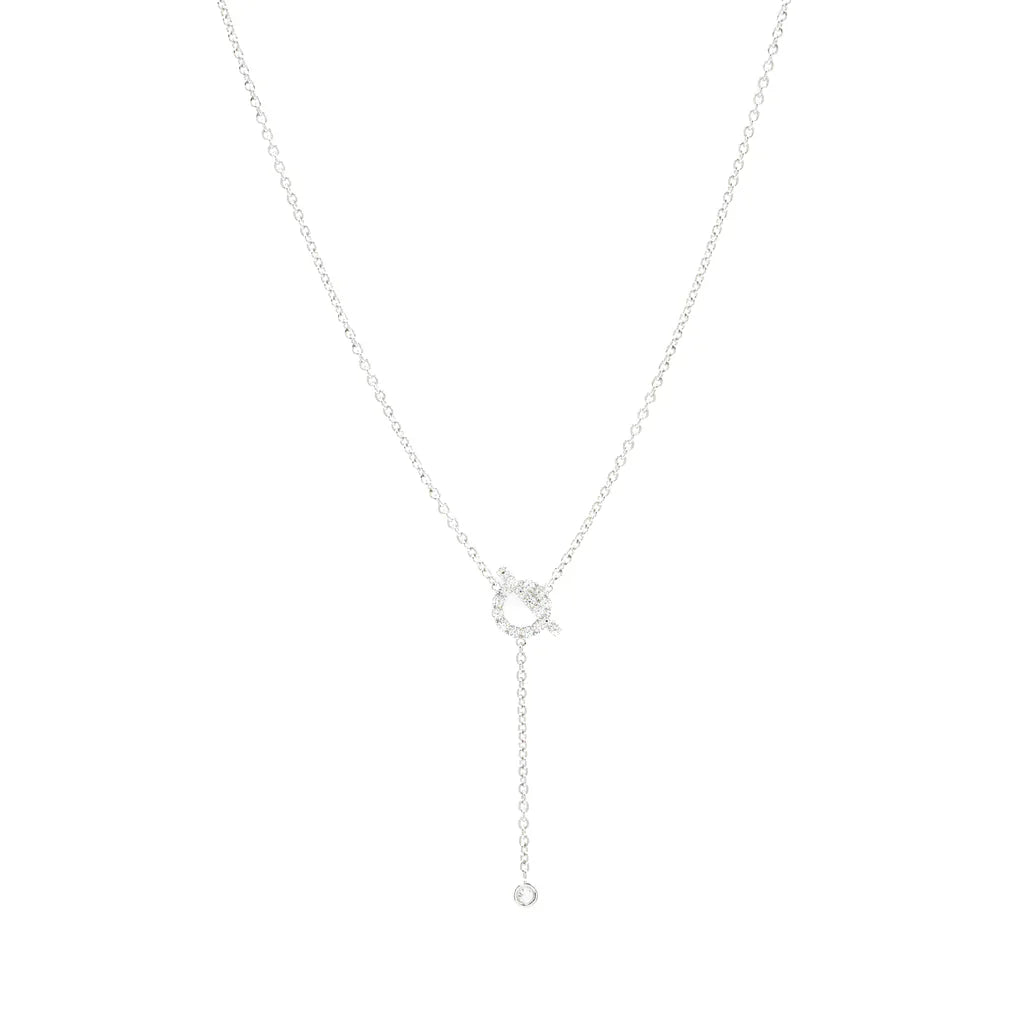 FINESSE SILVER DIAMOND NECKLACE