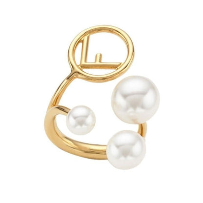 F PEARL GOLD RING