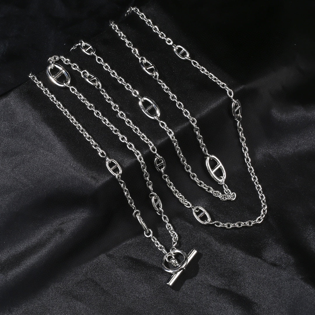 SEIKO FARANDOLE SILVER 15 MOTIF NECKLACE