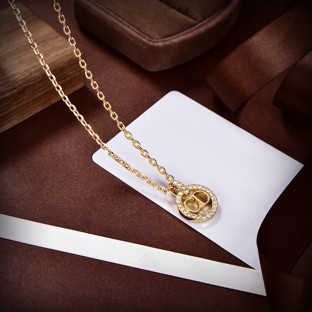 CD GOLD DIAMOND NECKLACE