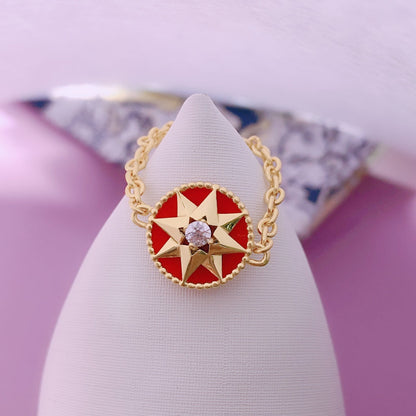 STAR RED DIAMOND RING