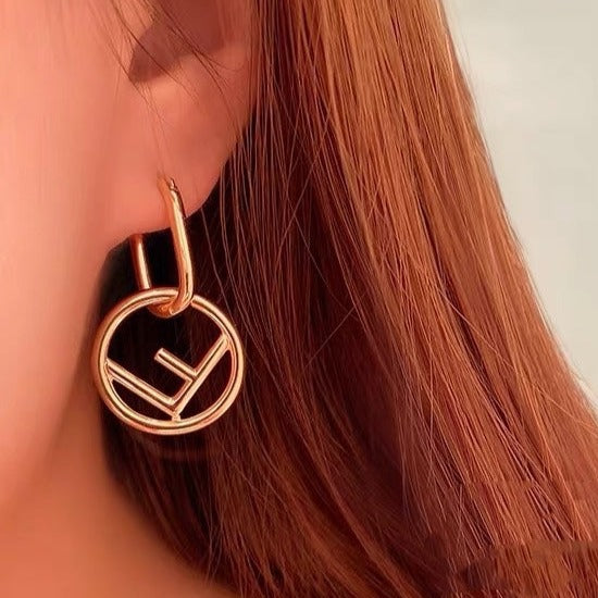 F LOGO EARRINGGS