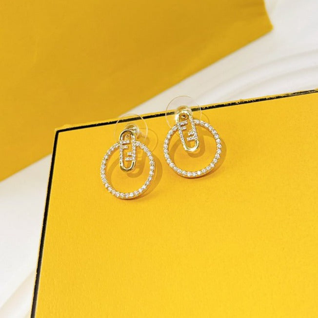 O’LOCK EARRINGS GOLD DIAMOND