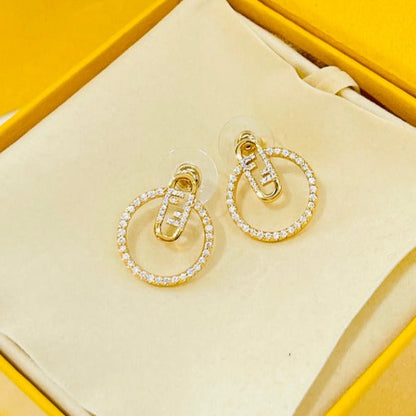 O’LOCK EARRINGS GOLD DIAMOND