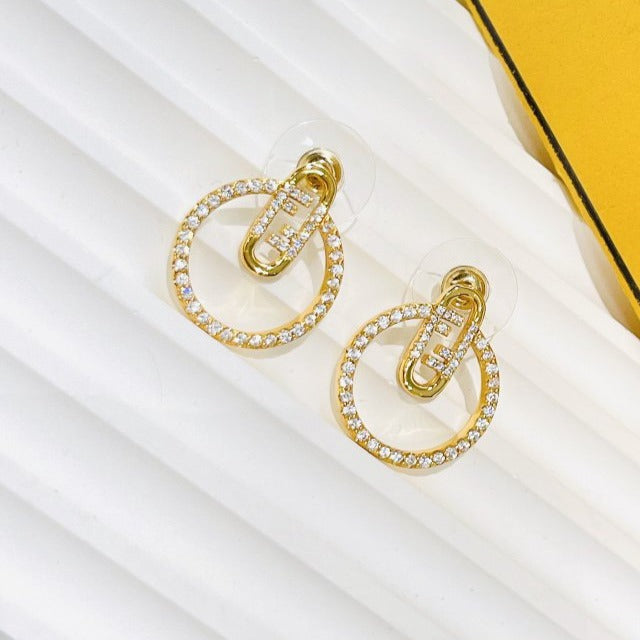 O’LOCK EARRINGS GOLD DIAMOND