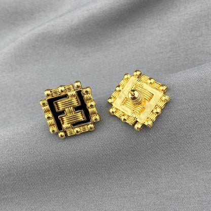 FF BLACK GOLD EARRINGS