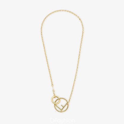 F LOGO GOLD NECKLCE