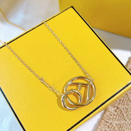 F LOGO GOLD NECKLCE