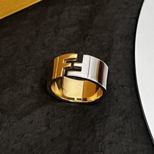 FF RING SILVER GOLD