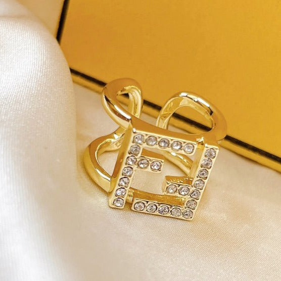 DOUBLE F GOLD DIAMOND RING