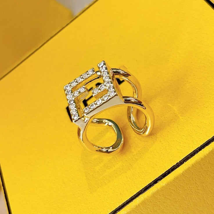 DOUBLE F GOLD DIAMOND RING