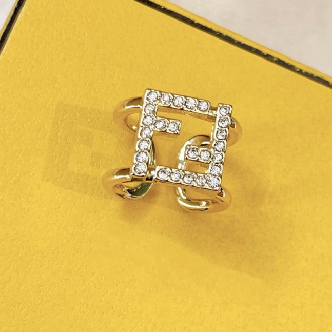 DOUBLE F GOLD DIAMOND RING