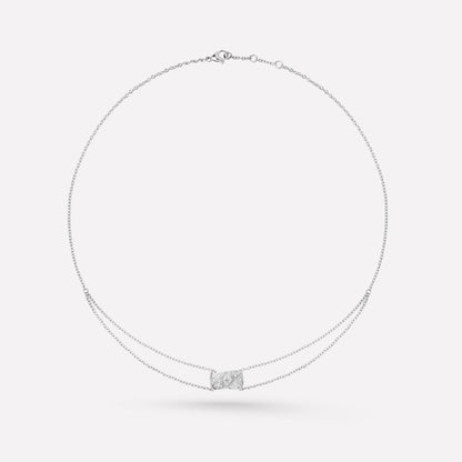 CRUSH SILVER DIAMOND NECKLACE