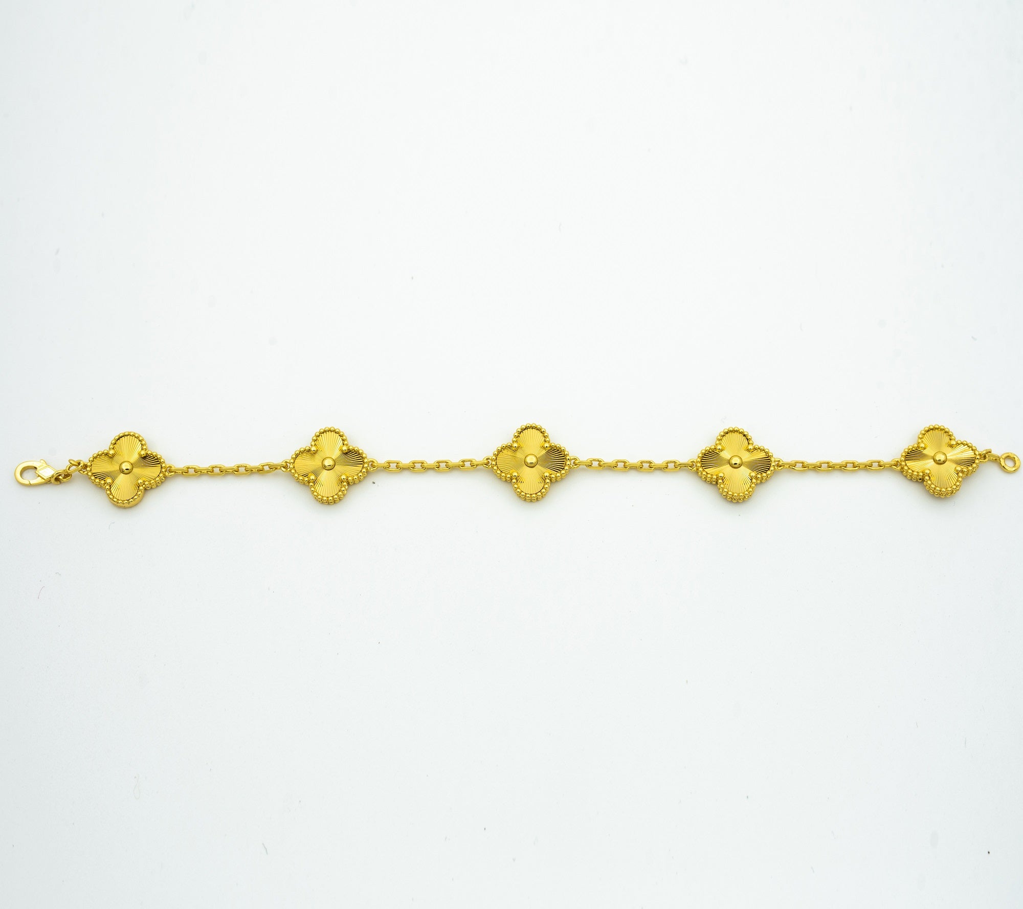 CLOVER GOLD BRACELET 5 MOTIF