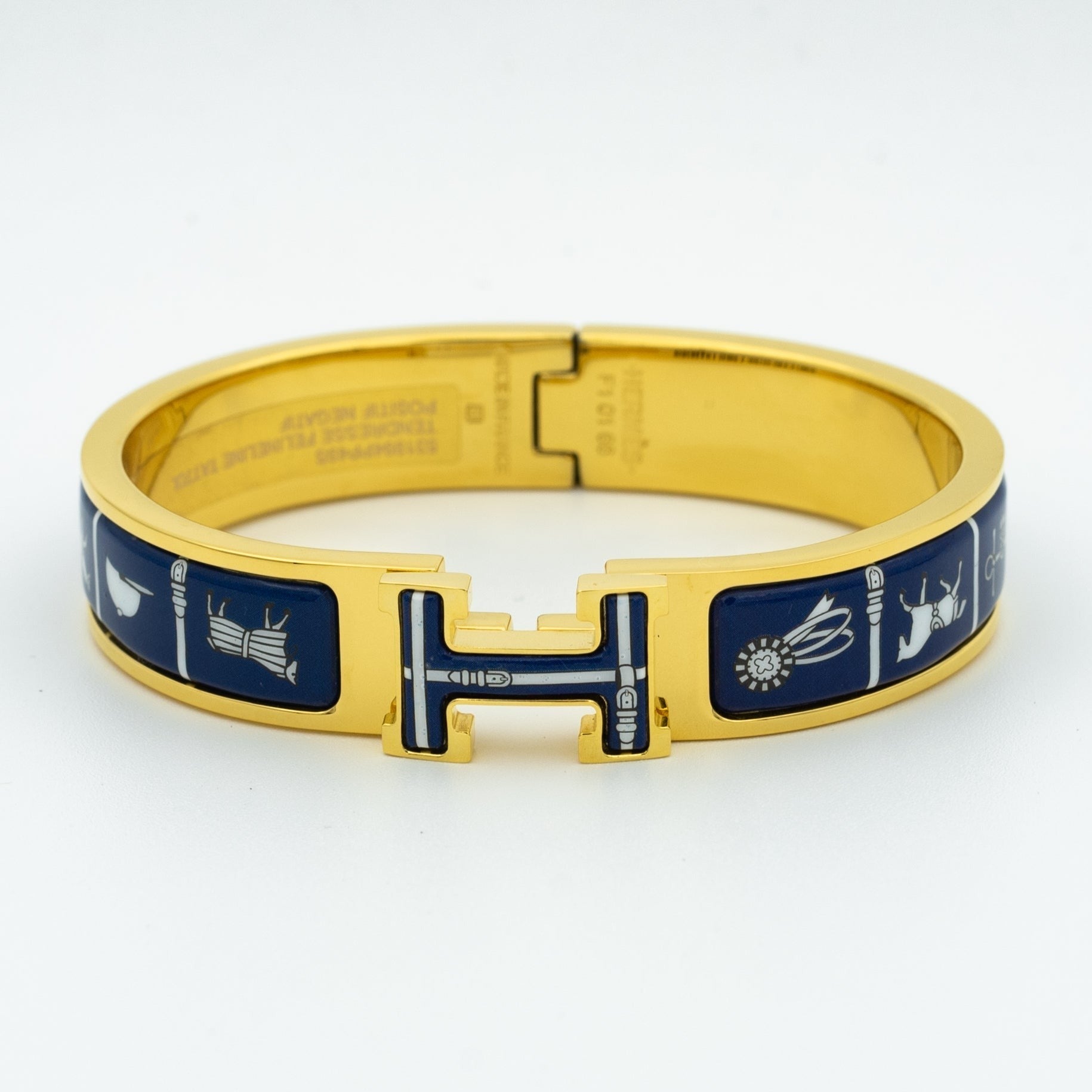 H BRACELET BLUE CERAMIC