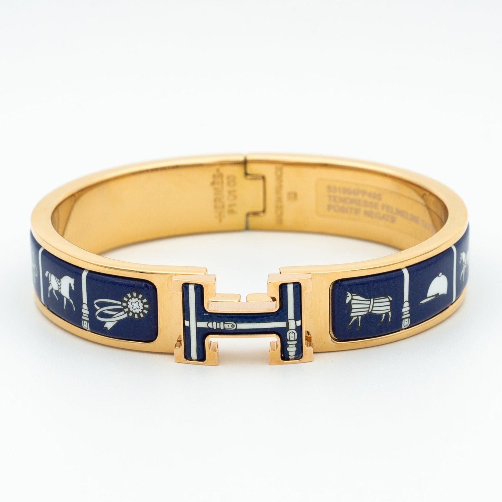 H BRACELET BLUE CERAMIC