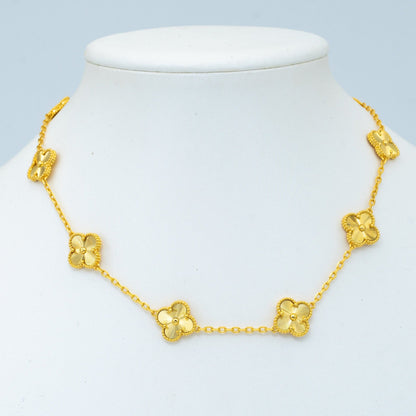 VINTAGE NECKLACE 10 MOTIFS GOLD