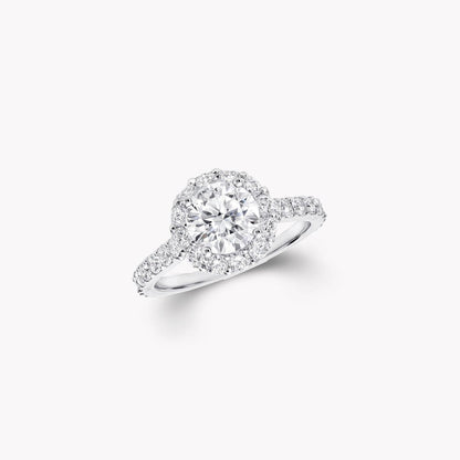 GRA BAND SILVER DIAMOND PAVED RING