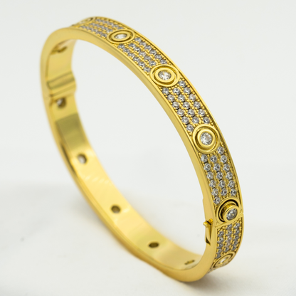 LOVE BRACELET 6.1MM DIAMOND-PAVED 10 BIG DIAMONDS