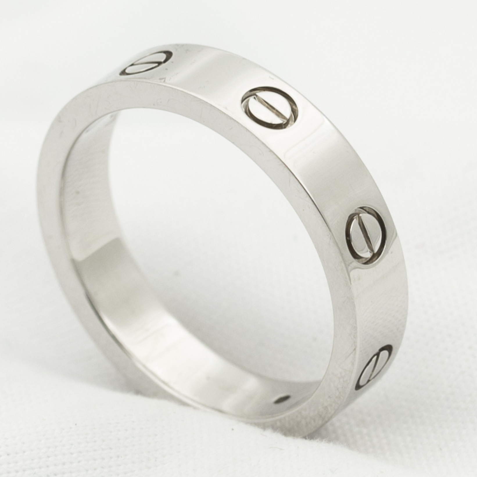 LOVE RING 4MM 1 DIAMOND SILVER