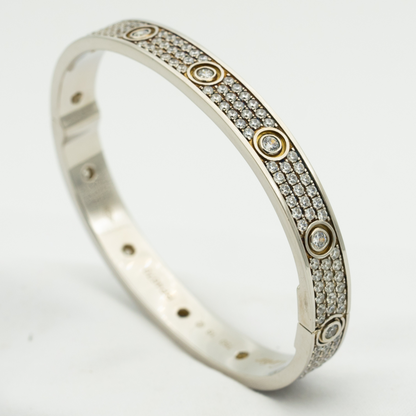 LOVE BRACELET 6.1MM DIAMOND-PAVED 10 BIG DIAMONDS