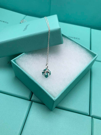 BLUE BOX CHARM NECKLACE