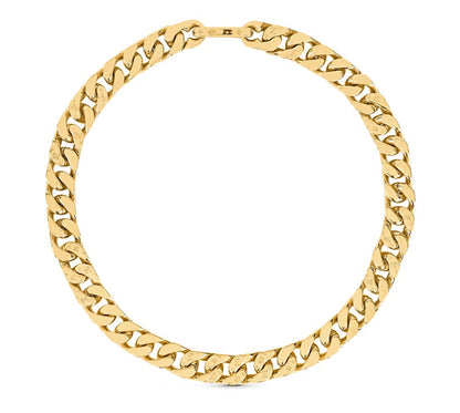 CHAIN LINKS MONOGRAM PATTERN NECKLACE GOLD-COLOR HARDWARE