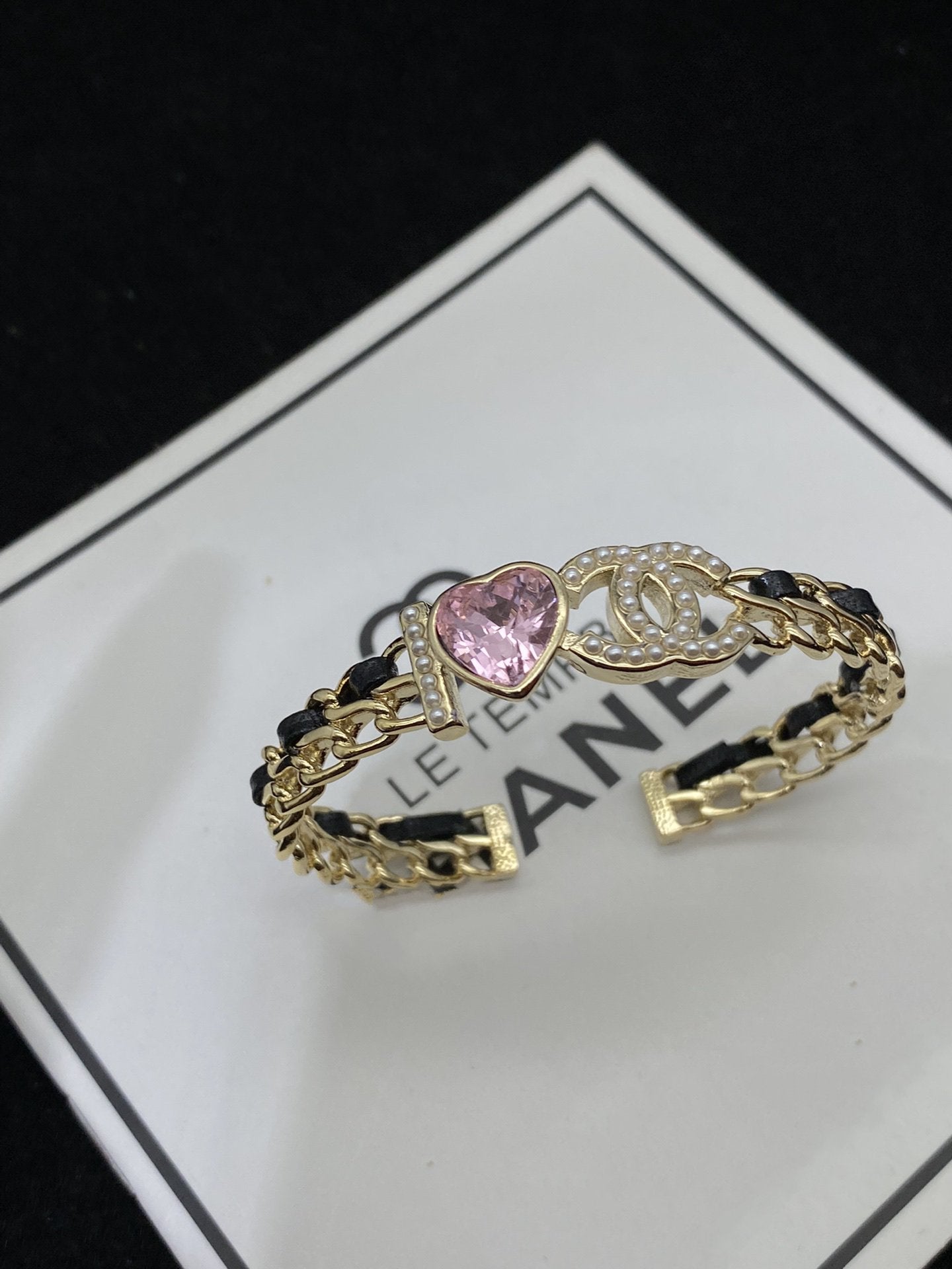 CC HEART PINK BRACELET GOLD DIAMOND