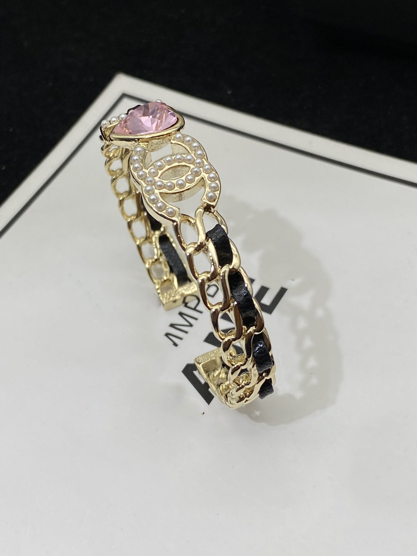 CC HEART PINK BRACELET GOLD DIAMOND