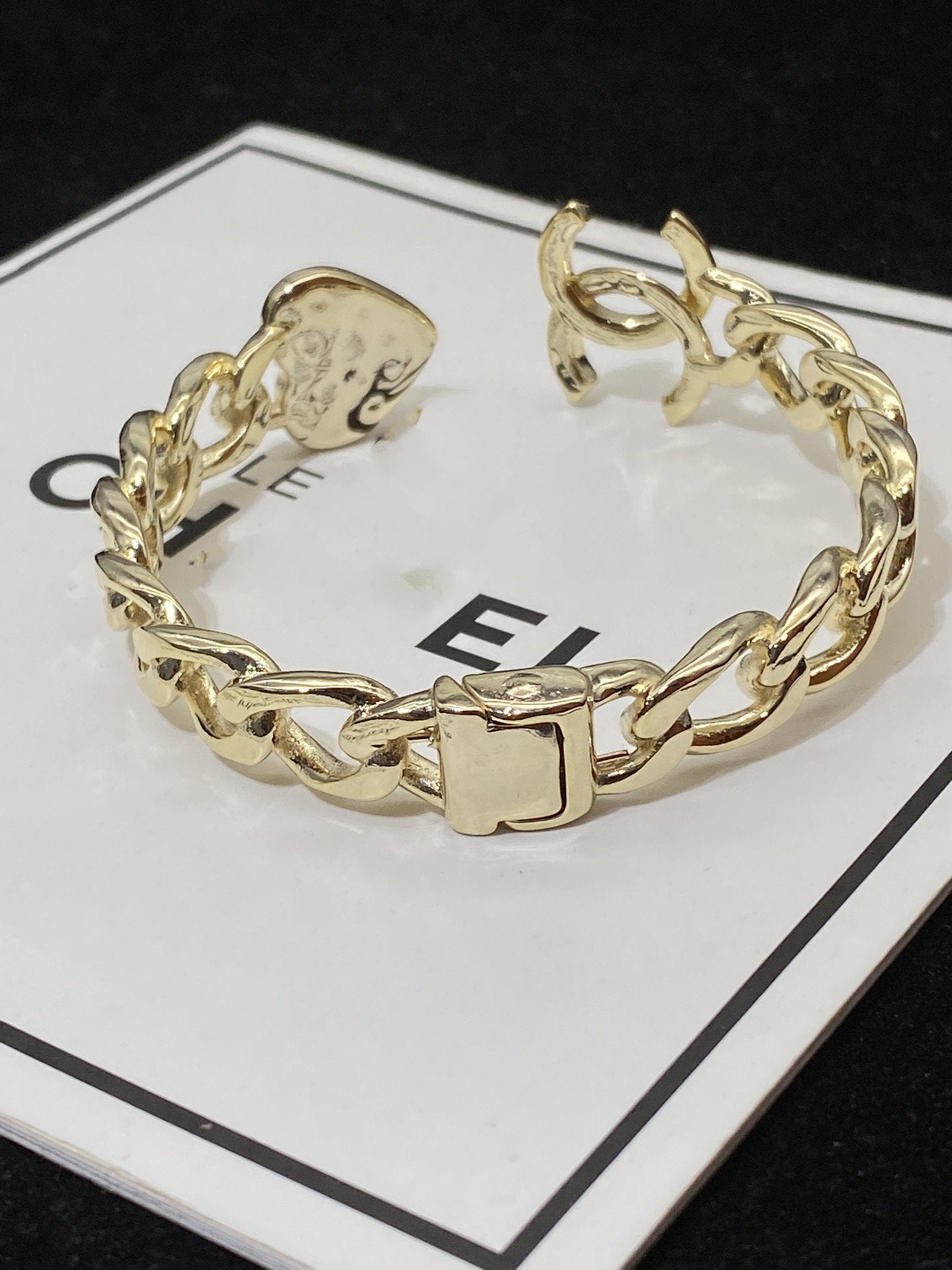 CC HEART GOLD DIAMOND BRACELET