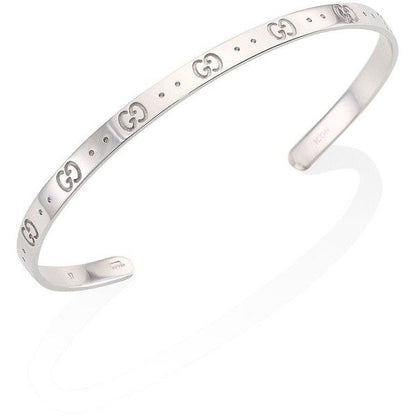 GG ICON SILVER BANGLE BRACELET