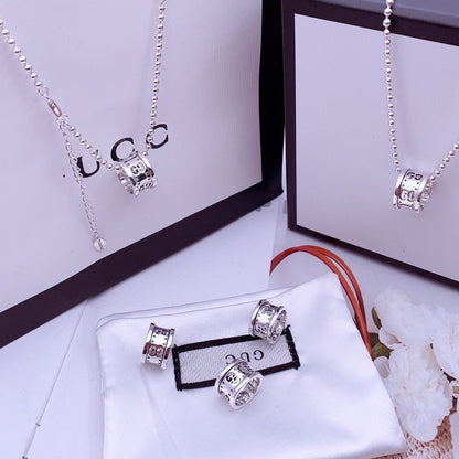 NECKLACE GG ICON WHITE GOLD