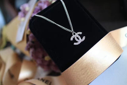 DOUBLE C SILVER NECKLACE