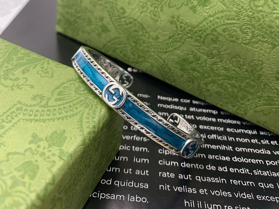 GG TURQUOISE ENAMEL BRACELET