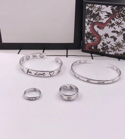 GG SILVER 'BLIND FOR LOVE' BRACELET