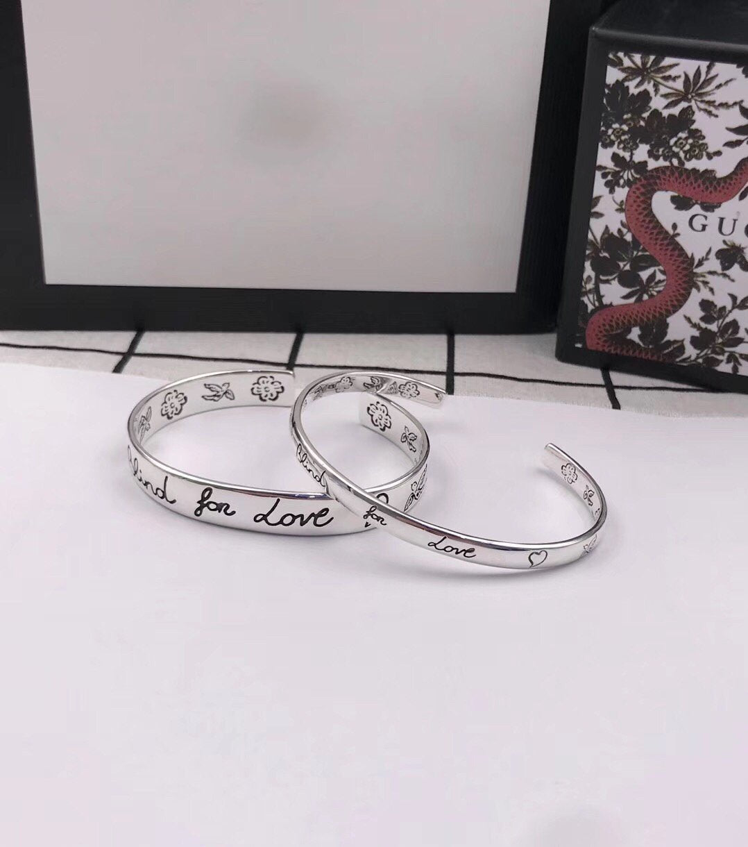 GG SILVER 'BLIND FOR LOVE' BRACELET