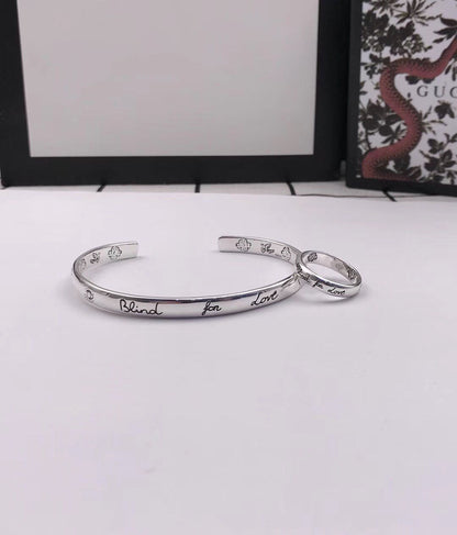 GG SILVER 'BLIND FOR LOVE' BRACELET