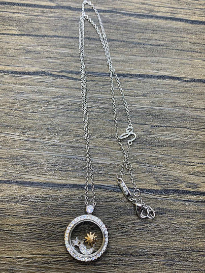 SUN MOON STAR NECKLACE DIAMOND