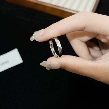 LAURENCE SIGNATURE SILVER RING