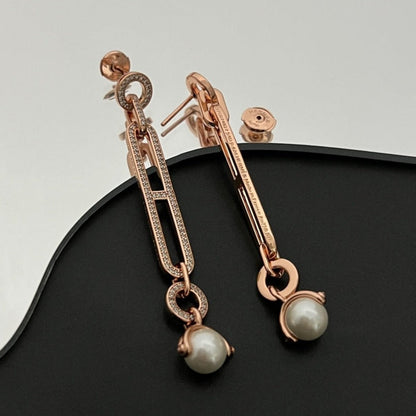 HM PEARL WHITE EARRINGS