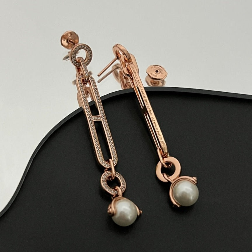 HM PEARL WHITE EARRINGS